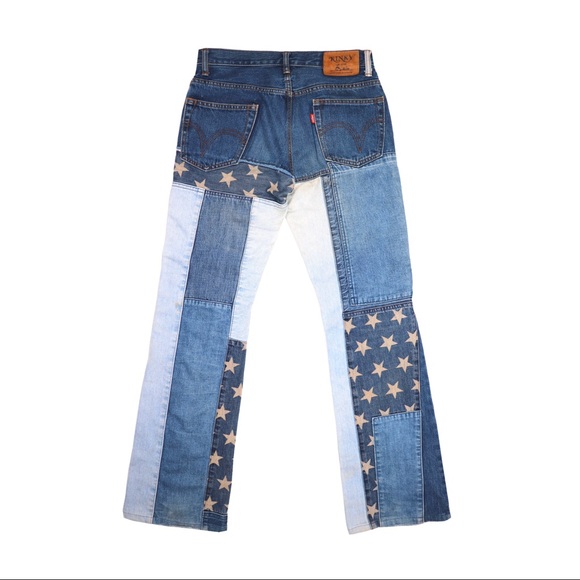 SOLD! Hysteric Glamour Stars Patchwork Denim - Picture 2 of 6
